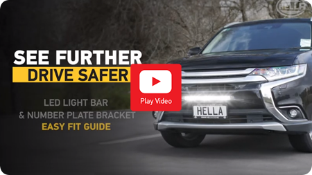 Lightbar Number Plate Bracket