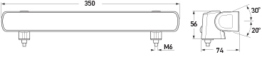 BL350 Work Lamp Diagram