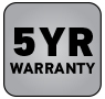 5 Year Warranty