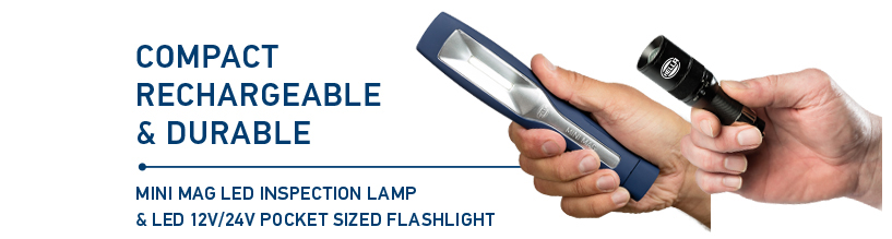 LED Mini Mag - 12V/24V Flash Light Inspection Lamps