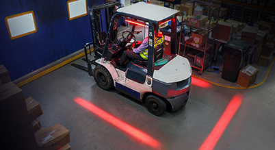 Hella Red LED Warning Lamp Forklift