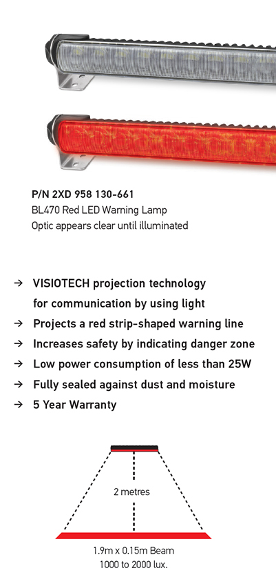 Hella Red LED Warning Lamp details