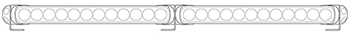 HELLA LED Light Bar Joiner Accessory - dia