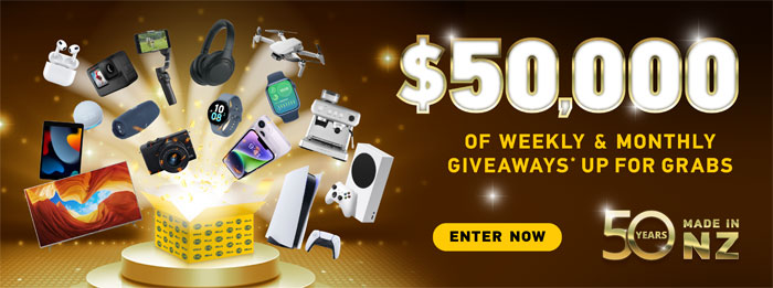 $50,000 of weekly and monthly giveaways up for grabs