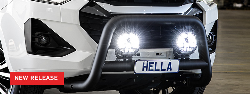 New Release text over image of 4WD with Antares 7 inch Driving Lights on front