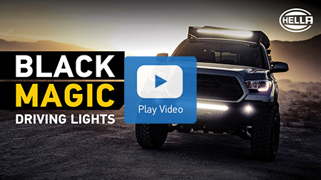 Black Magic text over Truck Image