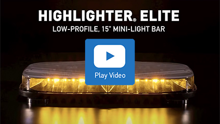 Highlighter Elite Low Profile Mini Light bar text over light bar image